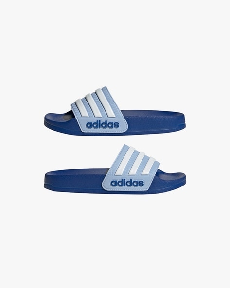 Adilette shower slides online blue