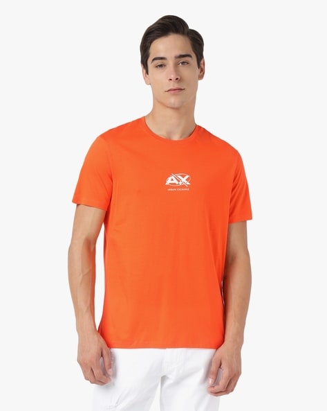 Armani exchange orange t on sale shirt