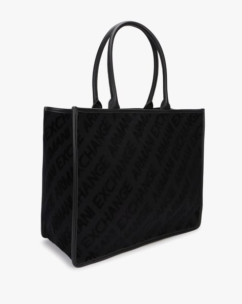 Black structured online tote