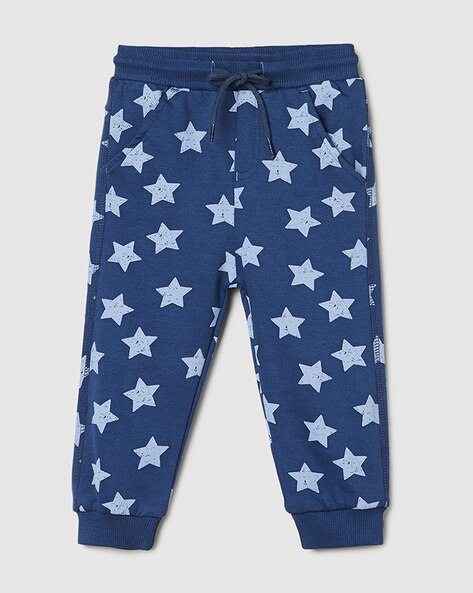 Buy Navy Blue Track Pants for Boys by MAX Online Ajio