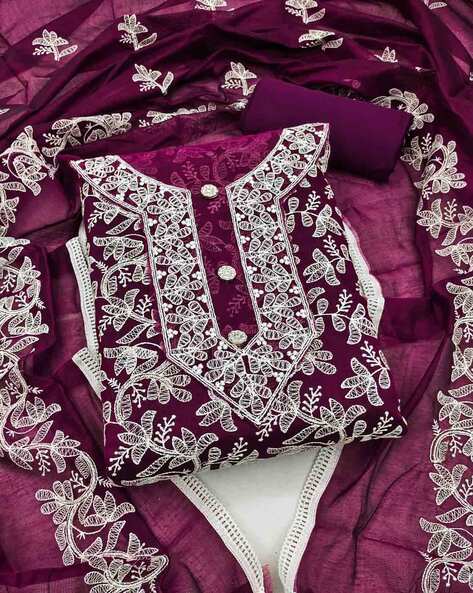 Chikankari dress material clearance online