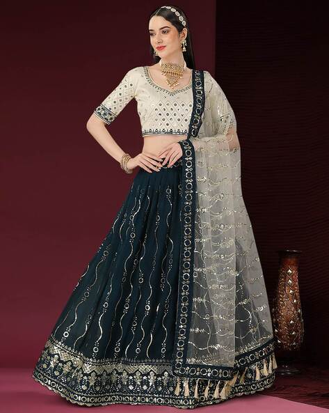 Trending: Navy Blue Bridal Lehengas Are New In Town & How! | WeddingBazaar