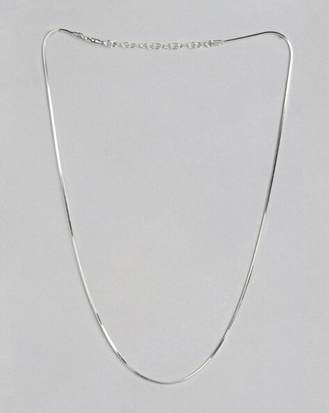 Silver Bendable Necklace – Snake Twist