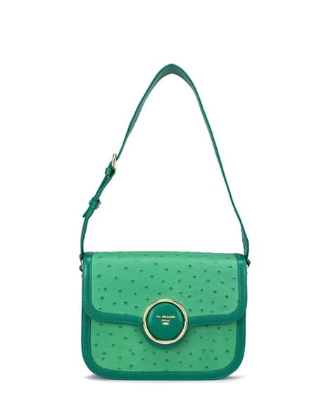 Da Milano Women Textured Leather Flapover Sling Bag