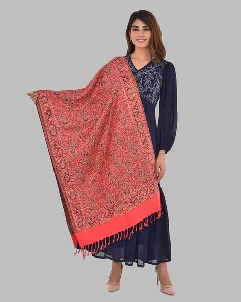 Woven Shawl with Tassels Price in India