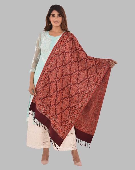 Woven Shawl with Tassels Price in India