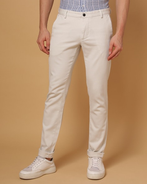 White Pure Linen Travel Pants for Men – Linen Trail