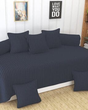 180 TC Striped Diwan Set-image-15