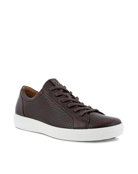 Ecco perforated hotsell leather sneaker