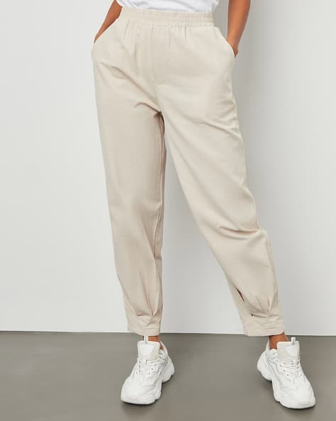 Relaxed Fit Cuffed Joggers Style Pants