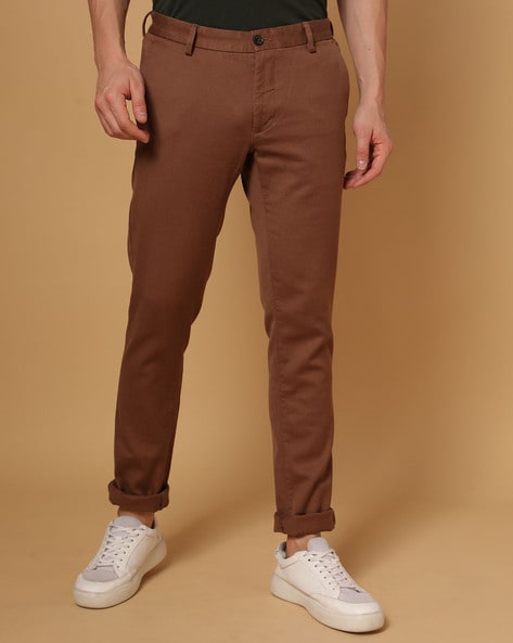 Buy Arrow Sports Jackson Skinny Fit Printed Trousers - NNNOW.com