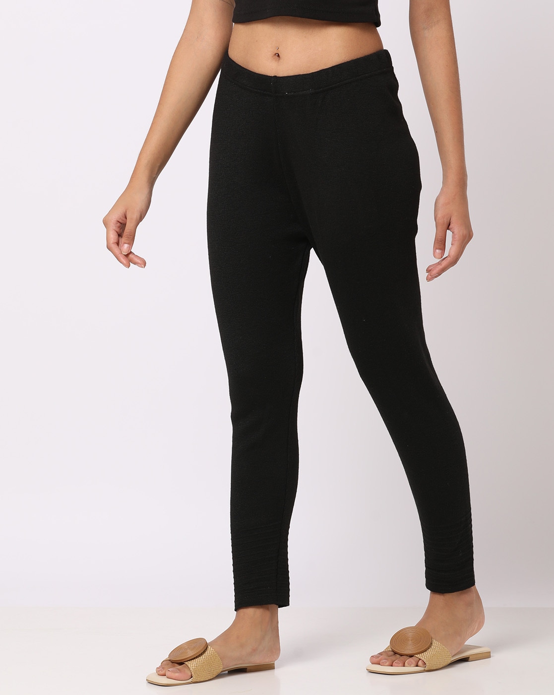 Buy Dark Green Leggings for Women by Melange By Lifestyle Online | Ajio.com