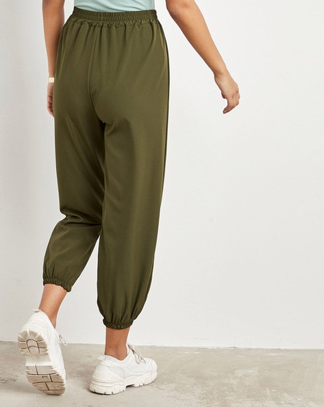 Buy Green Trousers & Pants for Women by Styli Online