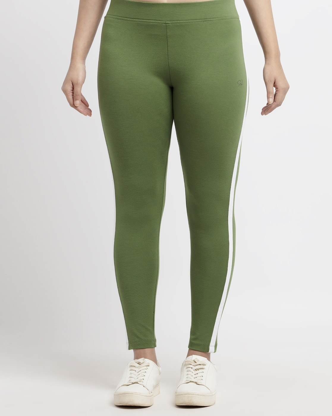 Ankle Length Side Striped Leggings Forever 21 Forever 21 Pants