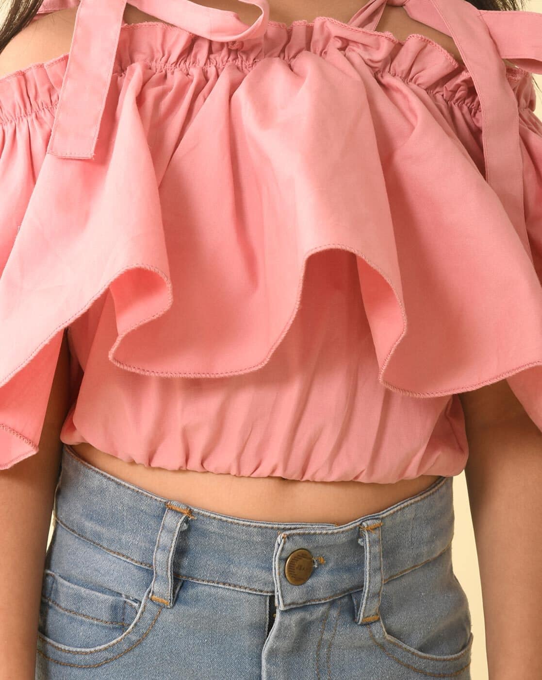 Buy Lavender Tops & Tunics for Girls by Lilpicks Online | Ajio.com