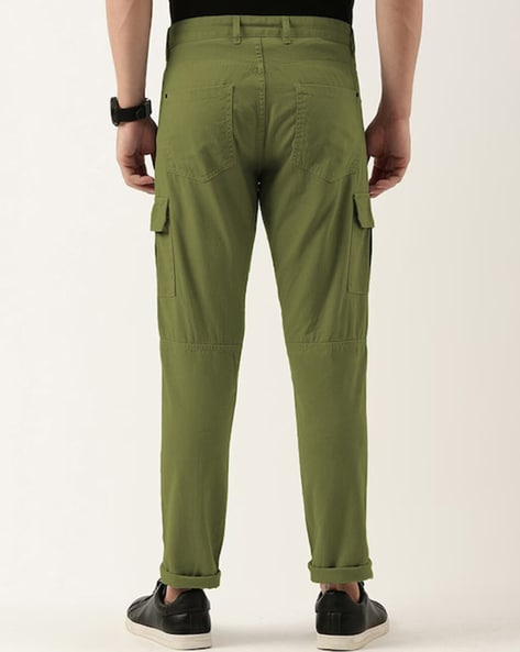 Mid-Rise Slim Fit Cargo Pants