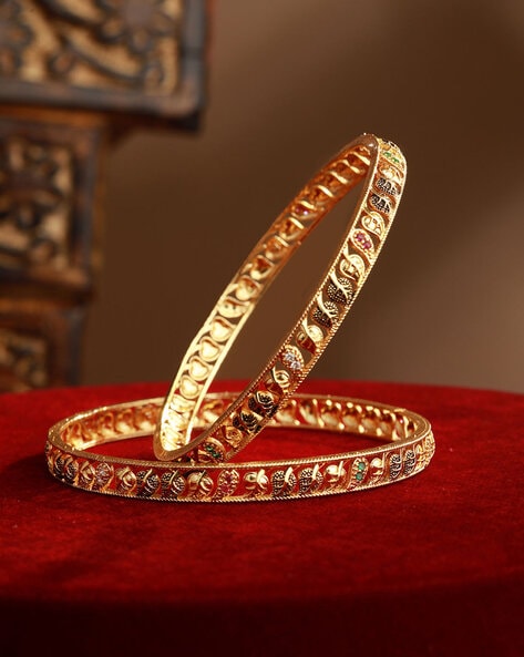 Gold design bangles with on sale price