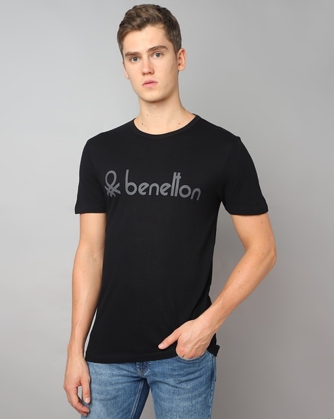 Buy Black Tshirts for Men by UNITED COLORS OF BENETTON Online