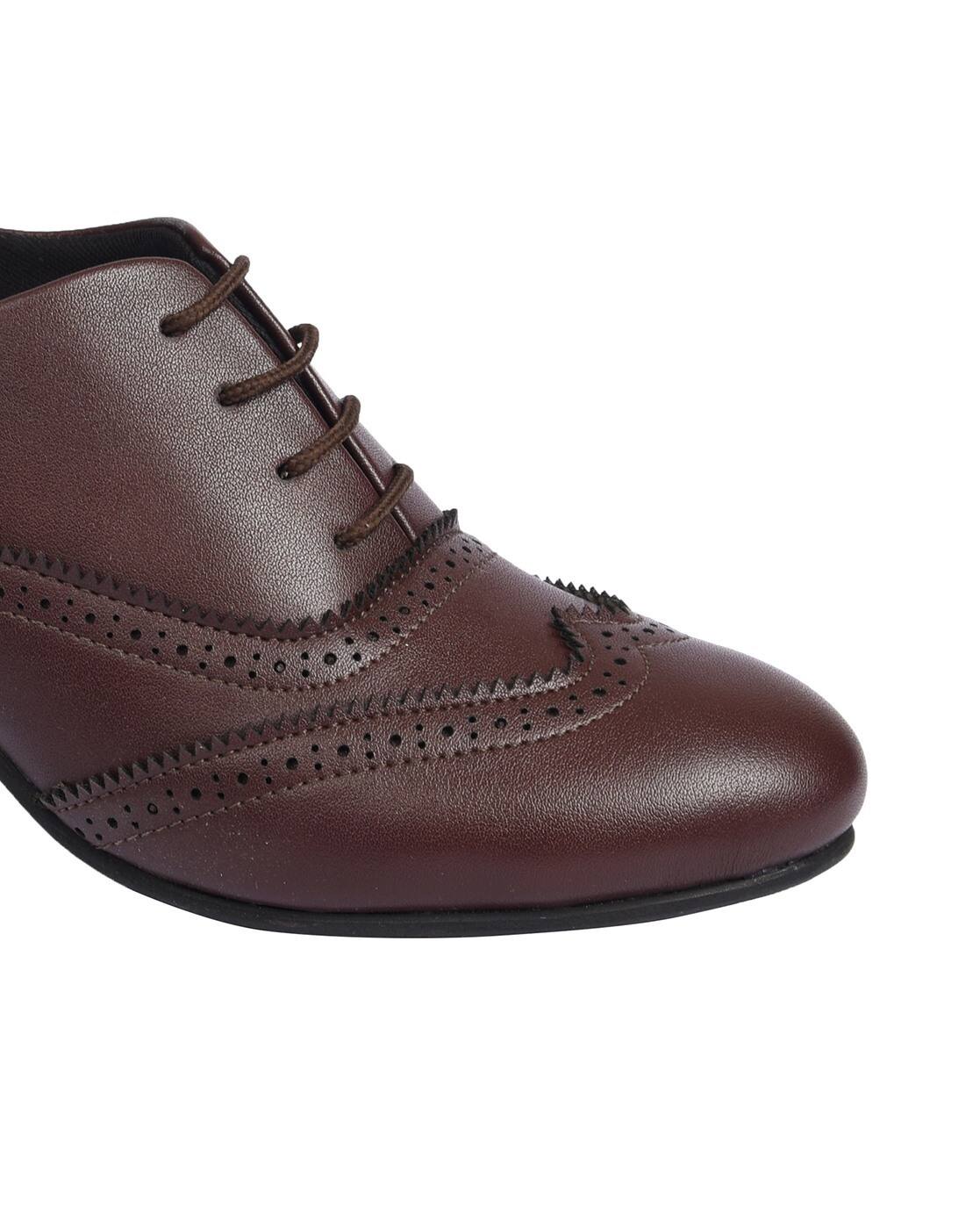 Roimaash Womens Brogues And Oxfords Unisex Shoes - Low Heel Comfortable Leather-Look Casual Shoes