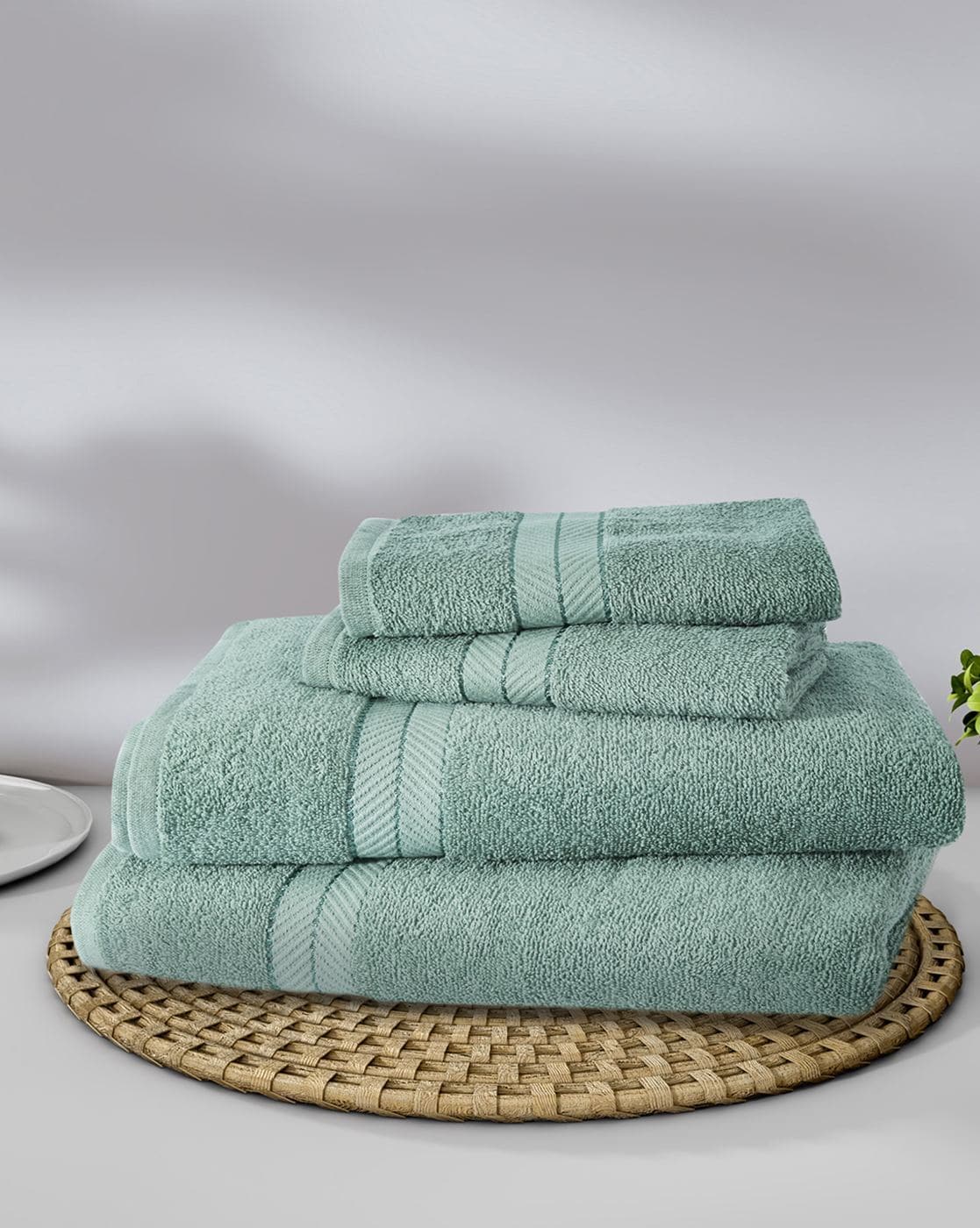 Mint green online towel