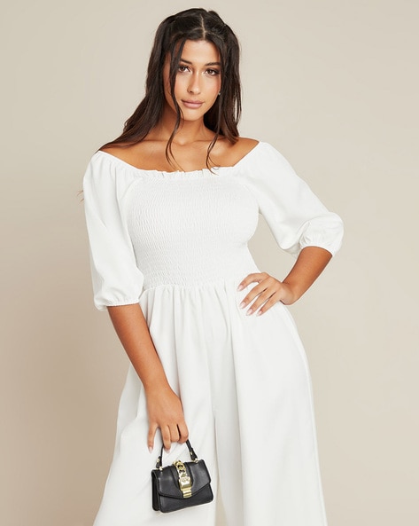 Buy White Jumpsuits &Playsuits for Women by Styli Online