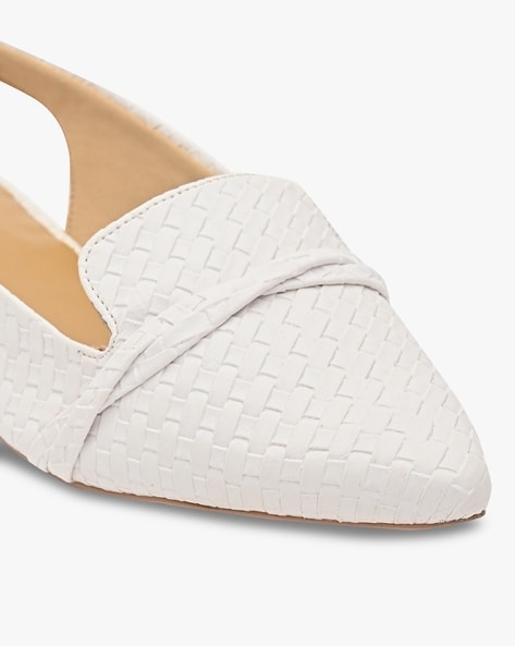 White best sale slingback mules