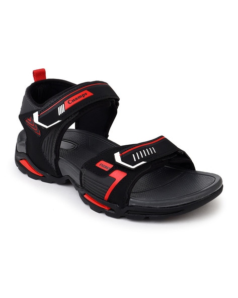 Red hot sale velcro sandals