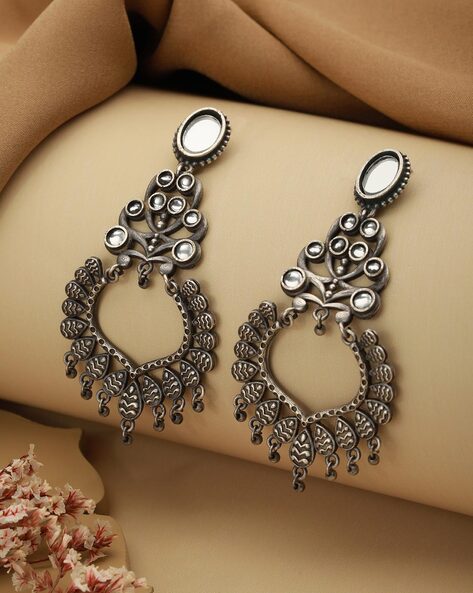 Discover more than 108 oxidised mirror earrings