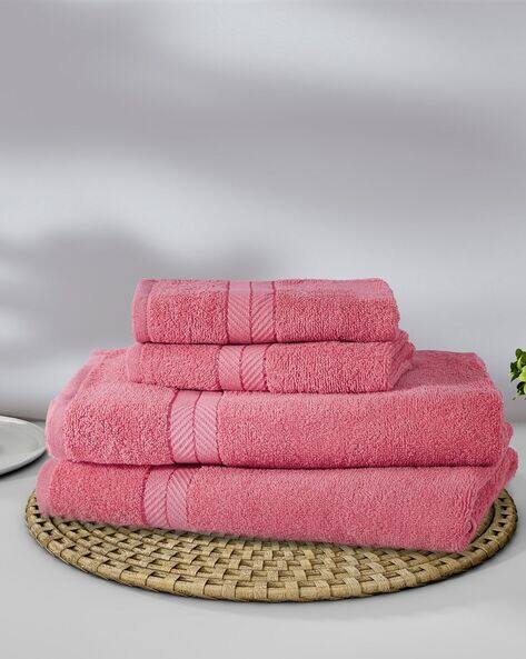 STELLAR HOME Set of 4 Bath & Hand Towels