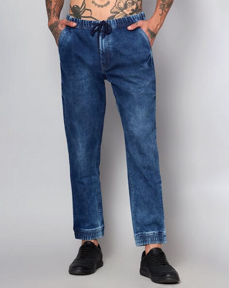 Cantabil Flexi Waist Denim Joggers