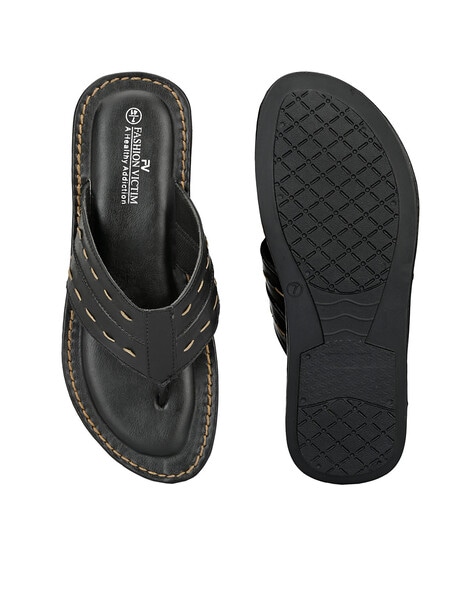 Buy Black Flip Flop & Slippers for Men by FASHION VICTIM Online