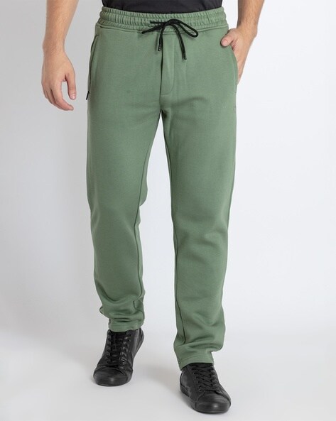 Buy Olive Green Track Pants for Men by STATUS QUO Online | Ajio.com