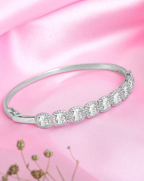 3mm Cubic Zirconia Bracelet in Sterling Silver | Banter