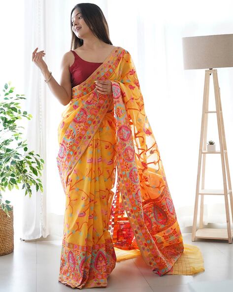 Casual Plain Linen Cotton Sarees Manufacturers By Feshopee Fashion, 6.3 m  (With Blouse Piece) at Rs 749 in Surat