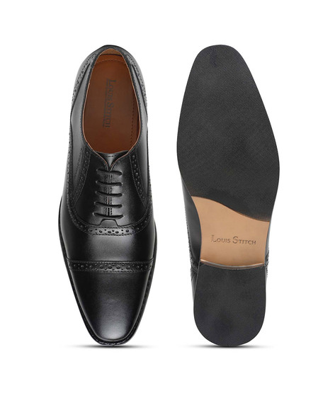 Buy Obsidian Black Formal Shoes for Men by LOUIS STITCH Online