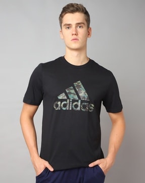 Adidas camo logo outlet t shirt