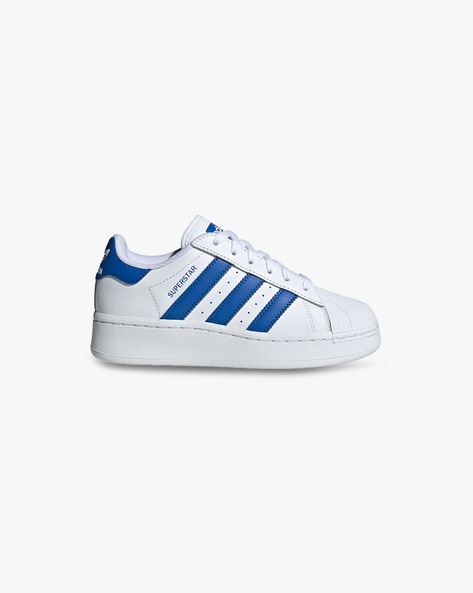 Superstar bande outlet bleu