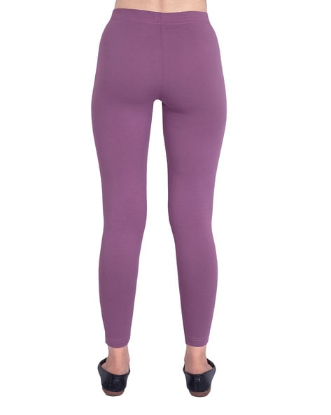 Solid Color 5 Inch High Waisted Ankle Leggings - Its All Leggings