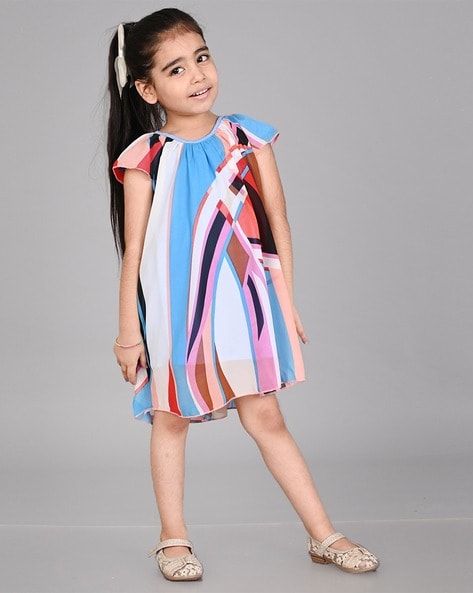 Royal Blue Ankara Children's Dress – AfroZentric