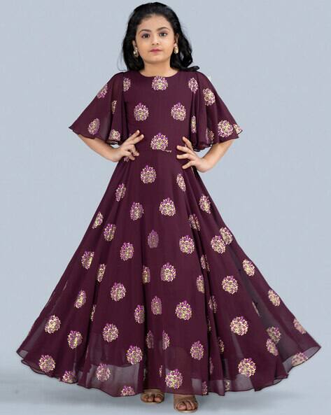 Buy Purple Dresses & Frocks for Girls by FASHION DREAM Online | Ajio.com