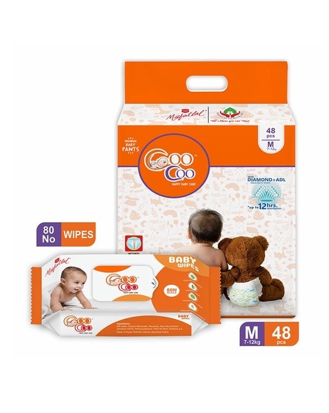 Medium Size 75 Pc Ultra Soft Baby Diaper Pants | Shoprlive