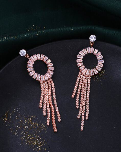 Dangle Pearl Gold Earrings-Candere by Kalyan Jewellers