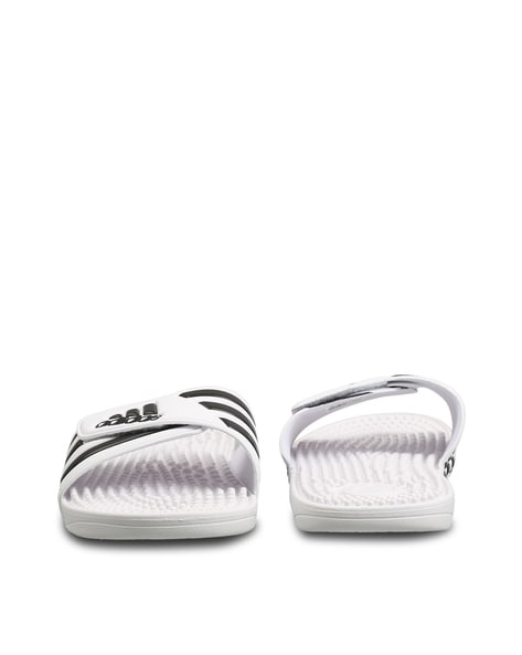 Adidas Men's Slide Sandal White Color Men Man flipFlop Slip On Massage Nubs  NEW | eBay