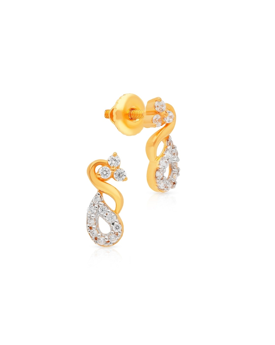 14K Yellow Gold Fancy 0.5ct Diamond Earrings 41001010 | Shin Brothers*