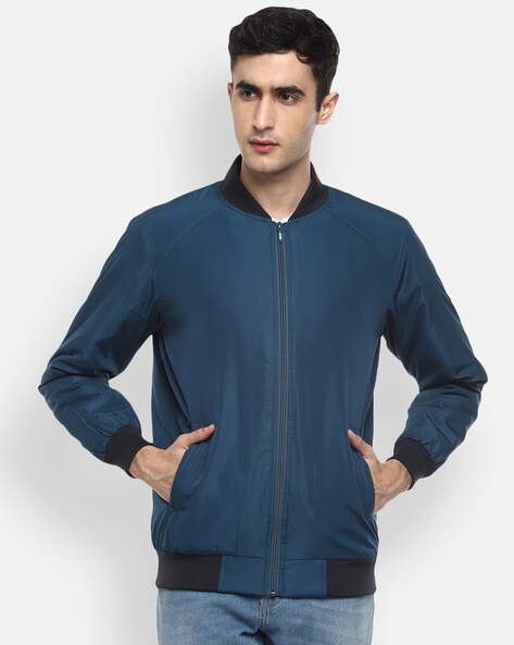 Buy FURO By Red Chief Men Black Colourblocked Sporty Jacket - Jackets for  Men 21000830 | Myntra