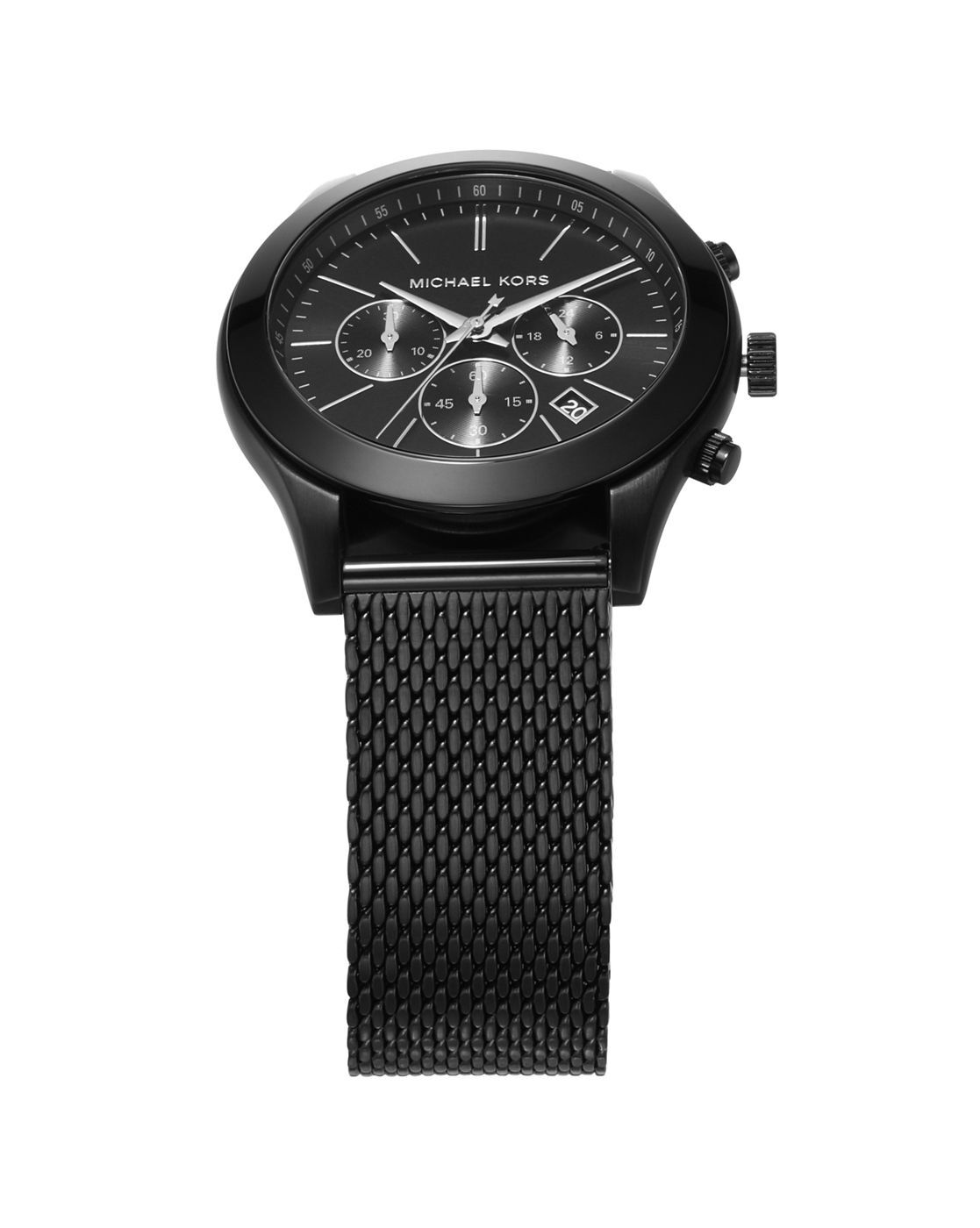 Buy Michael Kors Slim Runway Black Watch MK9060 | Black Color Men