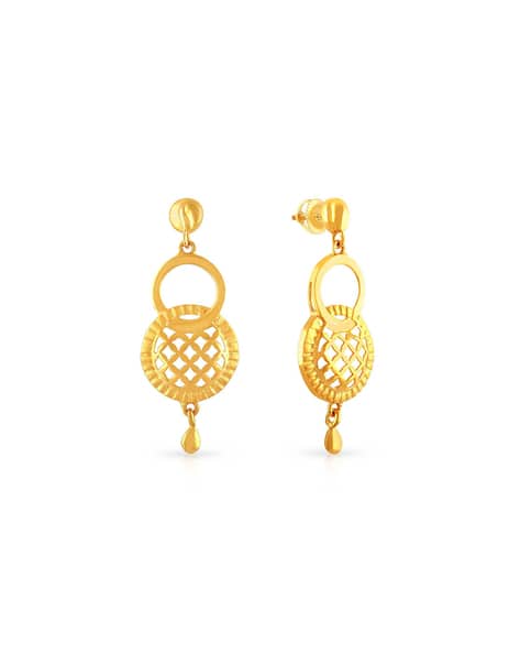 Buy Yellow Gold Earrings for Women by Malabar Gold Diamonds