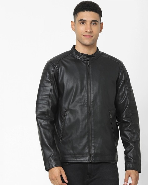 Buy celio* Black Solid Jacket For Men Online At Tata CLiQ