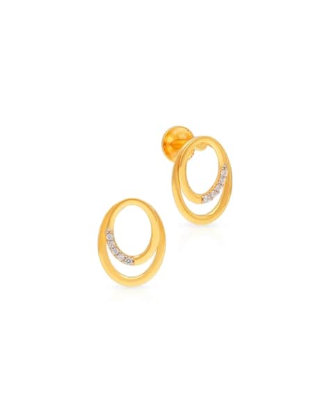 Buy Yellow Gold Earrings for Women by Malabar Gold Diamonds