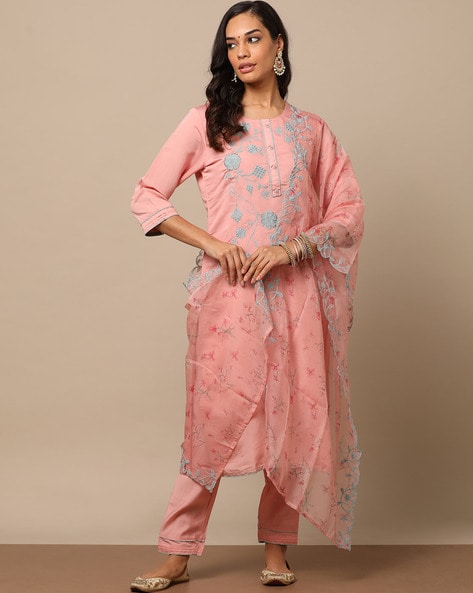 Buy online Printed Kurta Pant Set With Dupatta from ethnic wear for Women  by Mahika for ₹1249 at 76% off | 2024 Limeroad.com